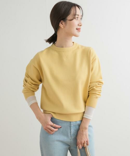 URBAN RESEARCH DOORS / アーバンリサーチ ドアーズ ニット・セーター | 『UR TECH 200日ニット』スウェットライクプルオーバー | 詳細25