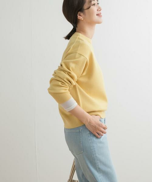 URBAN RESEARCH DOORS / アーバンリサーチ ドアーズ ニット・セーター | 『UR TECH 200日ニット』スウェットライクプルオーバー | 詳細17