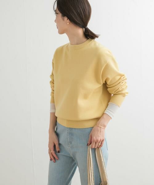 URBAN RESEARCH DOORS / アーバンリサーチ ドアーズ ニット・セーター | 『UR TECH 200日ニット』スウェットライクプルオーバー | 詳細19