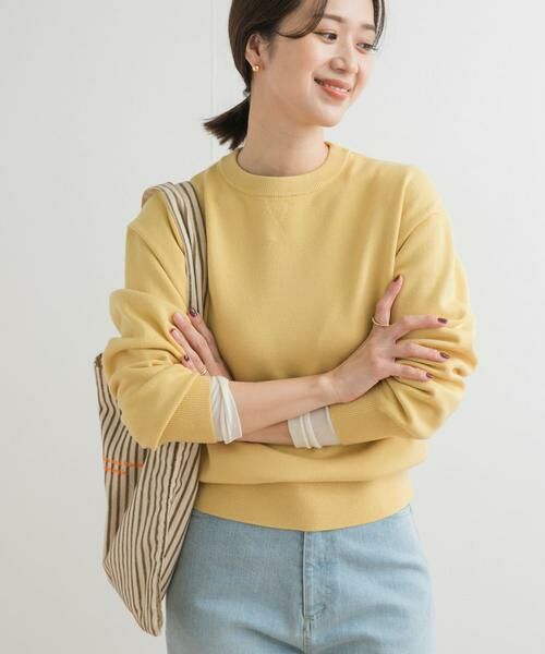 URBAN RESEARCH DOORS / アーバンリサーチ ドアーズ ニット・セーター | 『UR TECH 200日ニット』スウェットライクプルオーバー | 詳細20