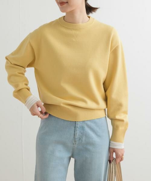 URBAN RESEARCH DOORS / アーバンリサーチ ドアーズ ニット・セーター | 『UR TECH 200日ニット』スウェットライクプルオーバー | 詳細23