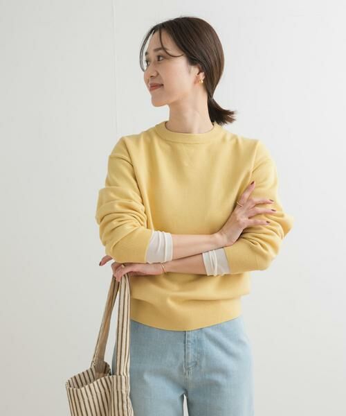 URBAN RESEARCH DOORS / アーバンリサーチ ドアーズ ニット・セーター | 『UR TECH 200日ニット』スウェットライクプルオーバー | 詳細24