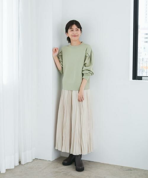 URBAN RESEARCH DOORS / アーバンリサーチ ドアーズ ニット・セーター | 『UR TECH 200日ニット』ショルダータックプルオーバー | 詳細12