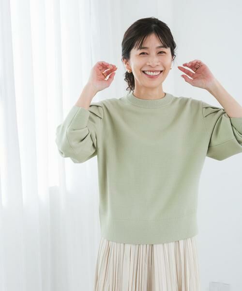 URBAN RESEARCH DOORS / アーバンリサーチ ドアーズ ニット・セーター | 『UR TECH 200日ニット』ショルダータックプルオーバー | 詳細2