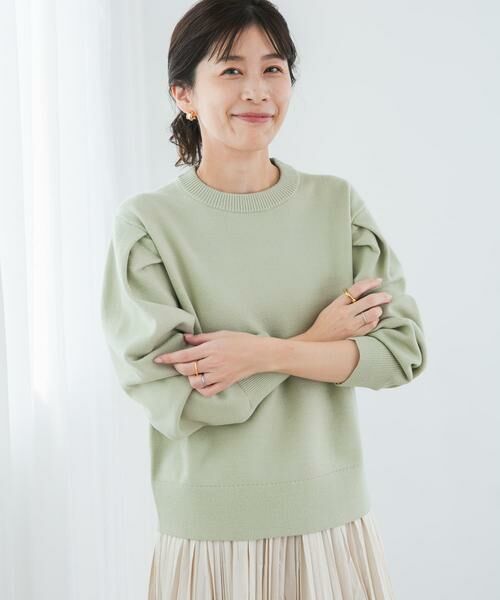 URBAN RESEARCH DOORS / アーバンリサーチ ドアーズ ニット・セーター | 『UR TECH 200日ニット』ショルダータックプルオーバー | 詳細4