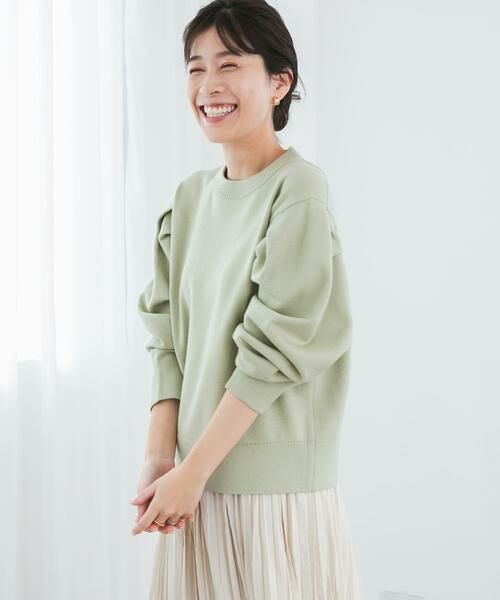 URBAN RESEARCH DOORS / アーバンリサーチ ドアーズ ニット・セーター | 『UR TECH 200日ニット』ショルダータックプルオーバー | 詳細5