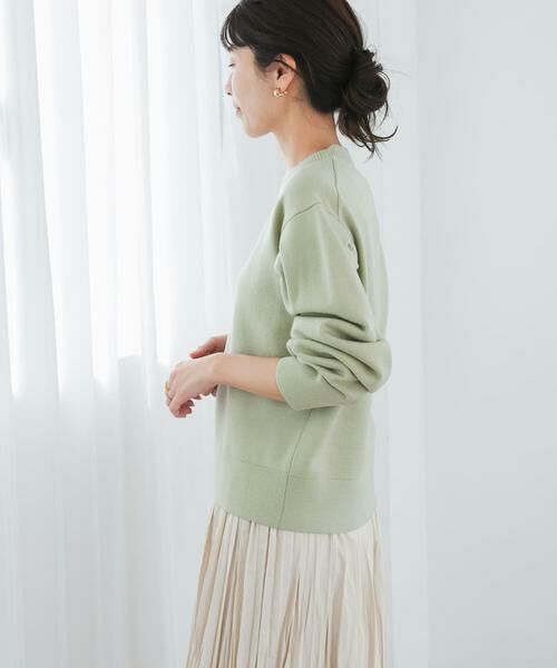 URBAN RESEARCH DOORS / アーバンリサーチ ドアーズ ニット・セーター | 『UR TECH 200日ニット』ショルダータックプルオーバー | 詳細6