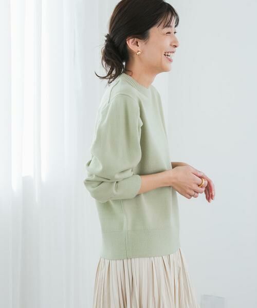 URBAN RESEARCH DOORS / アーバンリサーチ ドアーズ ニット・セーター | 『UR TECH 200日ニット』ショルダータックプルオーバー | 詳細9