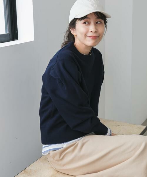 URBAN RESEARCH DOORS / アーバンリサーチ ドアーズ ニット・セーター | 『UR TECH 200日ニット』ショルダータックプルオーバー | 詳細24