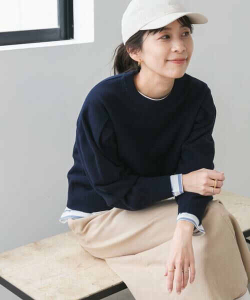 URBAN RESEARCH DOORS / アーバンリサーチ ドアーズ ニット・セーター | 『UR TECH 200日ニット』ショルダータックプルオーバー | 詳細25