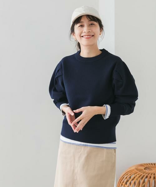 URBAN RESEARCH DOORS / アーバンリサーチ ドアーズ ニット・セーター | 『UR TECH 200日ニット』ショルダータックプルオーバー | 詳細27