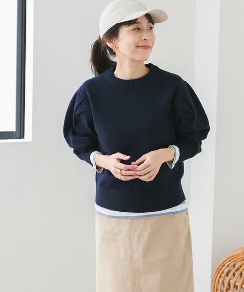 URBAN RESEARCH DOORS / アーバンリサーチ ドアーズ ニット・セーター | 『UR TECH 200日ニット』ショルダータックプルオーバー | 詳細28