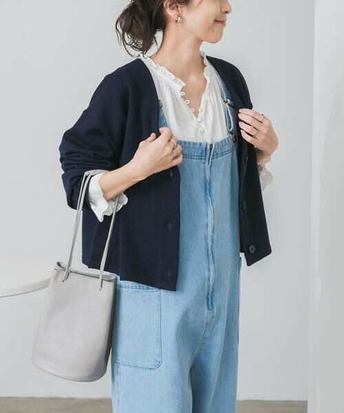 URBAN RESEARCH DOORS / アーバンリサーチ ドアーズ カーディガン・ボレロ | 『UR TECH 200日ニット』Vネックカーディガン | 詳細11