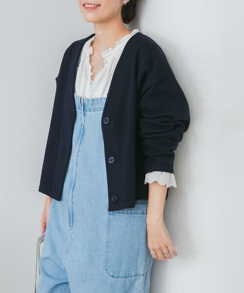 URBAN RESEARCH DOORS / アーバンリサーチ ドアーズ カーディガン・ボレロ | 『UR TECH 200日ニット』Vネックカーディガン | 詳細12