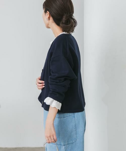 URBAN RESEARCH DOORS / アーバンリサーチ ドアーズ カーディガン・ボレロ | 『UR TECH 200日ニット』Vネックカーディガン | 詳細2