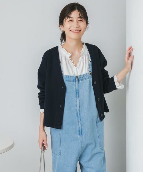 URBAN RESEARCH DOORS / アーバンリサーチ ドアーズ カーディガン・ボレロ | 『UR TECH 200日ニット』Vネックカーディガン | 詳細8