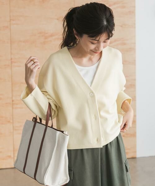 URBAN RESEARCH DOORS / アーバンリサーチ ドアーズ カーディガン・ボレロ | 『UR TECH 200日ニット』Vネックカーディガン | 詳細26