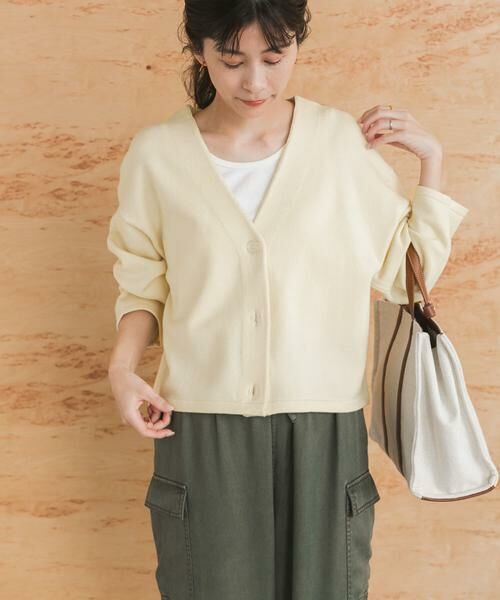 URBAN RESEARCH DOORS / アーバンリサーチ ドアーズ カーディガン・ボレロ | 『UR TECH 200日ニット』Vネックカーディガン | 詳細17