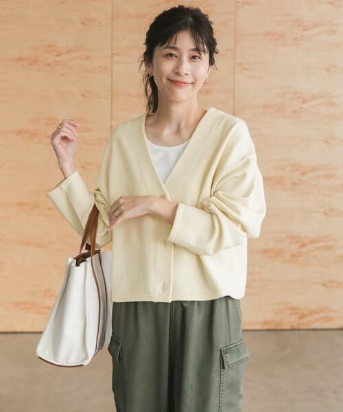 URBAN RESEARCH DOORS / アーバンリサーチ ドアーズ カーディガン・ボレロ | 『UR TECH 200日ニット』Vネックカーディガン | 詳細18