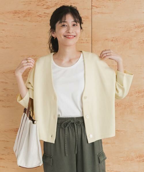 URBAN RESEARCH DOORS / アーバンリサーチ ドアーズ カーディガン・ボレロ | 『UR TECH 200日ニット』Vネックカーディガン | 詳細19