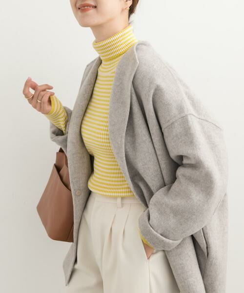 URBAN RESEARCH DOORS / アーバンリサーチ ドアーズ ニット・セーター | ボーダーリブタートル | 詳細30