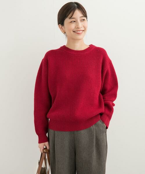 URBAN RESEARCH DOORS / アーバンリサーチ ドアーズ ニット・セーター | モンゴリアンウールクルーネックニット | 詳細3