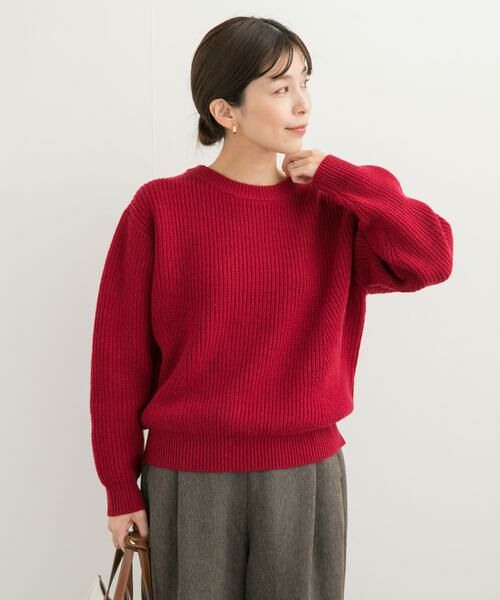 URBAN RESEARCH DOORS / アーバンリサーチ ドアーズ ニット・セーター | モンゴリアンウールクルーネックニット | 詳細4