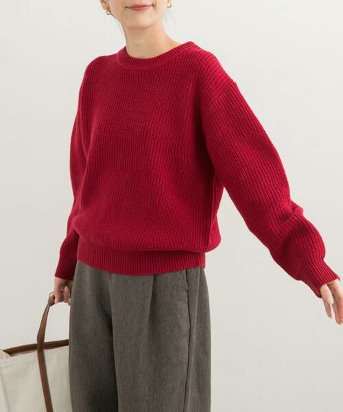 URBAN RESEARCH DOORS / アーバンリサーチ ドアーズ ニット・セーター | モンゴリアンウールクルーネックニット | 詳細5
