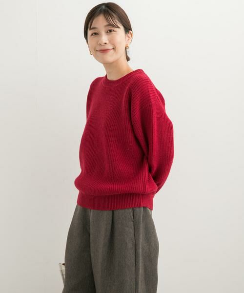URBAN RESEARCH DOORS / アーバンリサーチ ドアーズ ニット・セーター | モンゴリアンウールクルーネックニット | 詳細6