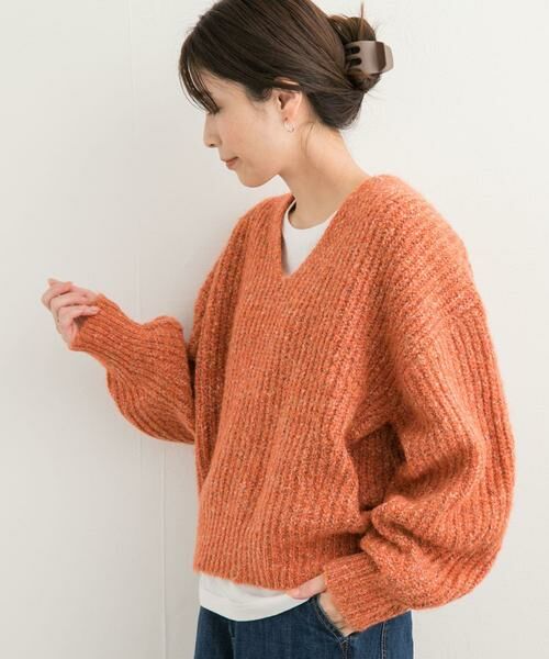 URBAN RESEARCH DOORS / アーバンリサーチ ドアーズ ニット・セーター | MIXカラーVネックニット | 詳細1