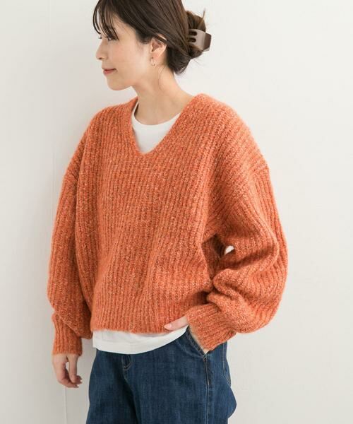 URBAN RESEARCH DOORS / アーバンリサーチ ドアーズ ニット・セーター | MIXカラーVネックニット | 詳細2