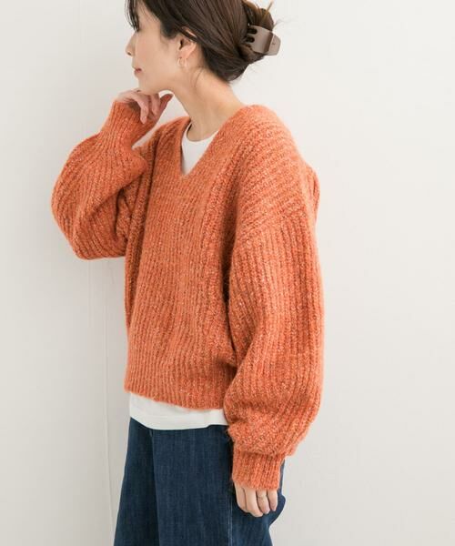 URBAN RESEARCH DOORS / アーバンリサーチ ドアーズ ニット・セーター | MIXカラーVネックニット | 詳細3