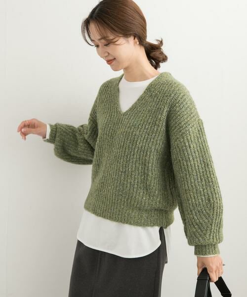 URBAN RESEARCH DOORS / アーバンリサーチ ドアーズ ニット・セーター | MIXカラーVネックニット | 詳細10