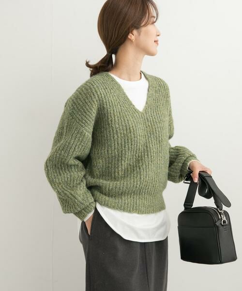 URBAN RESEARCH DOORS / アーバンリサーチ ドアーズ ニット・セーター | MIXカラーVネックニット | 詳細13