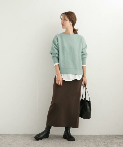 URBAN RESEARCH DOORS / アーバンリサーチ ドアーズ ニット・セーター | 針抜きフラフィーニット | 詳細7