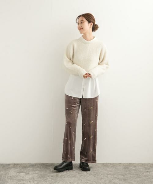 URBAN RESEARCH DOORS / アーバンリサーチ ドアーズ ニット・セーター | ショート丈シャギーニット | 詳細9