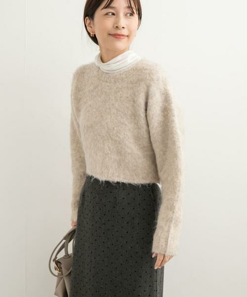 URBAN RESEARCH DOORS / アーバンリサーチ ドアーズ ニット・セーター | ショート丈シャギーニット | 詳細17