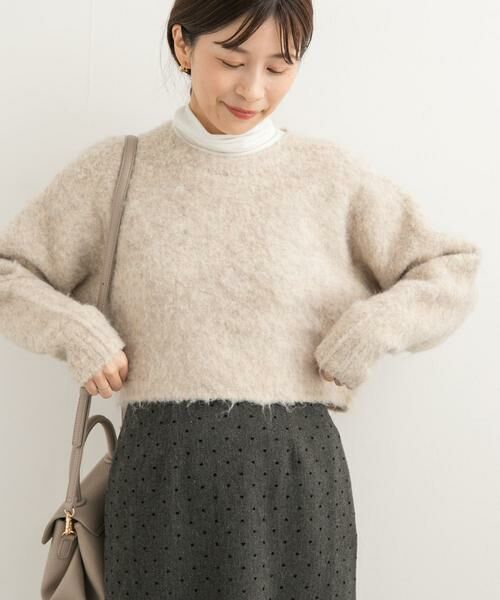 URBAN RESEARCH DOORS / アーバンリサーチ ドアーズ ニット・セーター | ショート丈シャギーニット | 詳細19