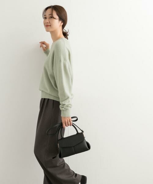 URBAN RESEARCH DOORS / アーバンリサーチ ドアーズ ニット・セーター | モチモチクルーネックニット | 詳細10