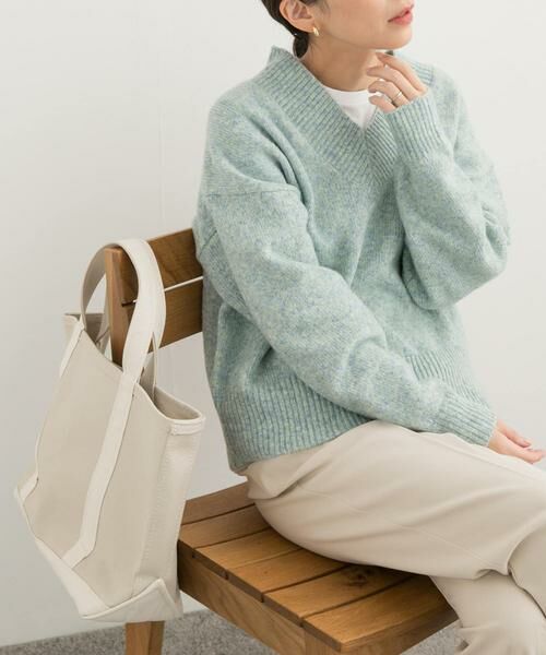 URBAN RESEARCH DOORS / アーバンリサーチ ドアーズ ニット・セーター | メランジVネックニット | 詳細1