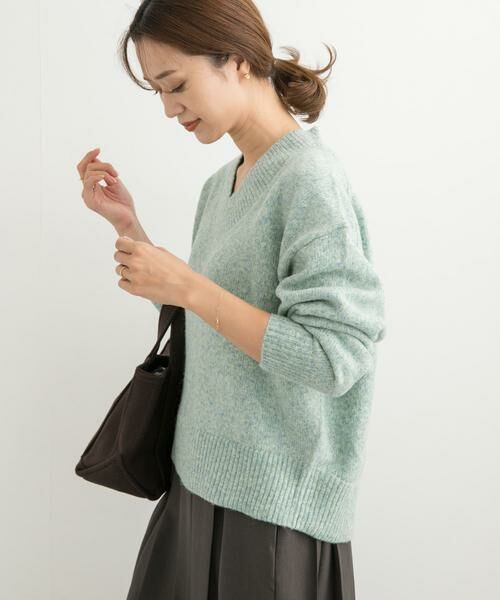 URBAN RESEARCH DOORS / アーバンリサーチ ドアーズ ニット・セーター | メランジVネックニット | 詳細12