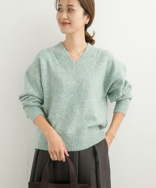 URBAN RESEARCH DOORS / アーバンリサーチ ドアーズ ニット・セーター | メランジVネックニット | 詳細13