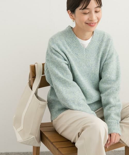 URBAN RESEARCH DOORS / アーバンリサーチ ドアーズ ニット・セーター | メランジVネックニット | 詳細2