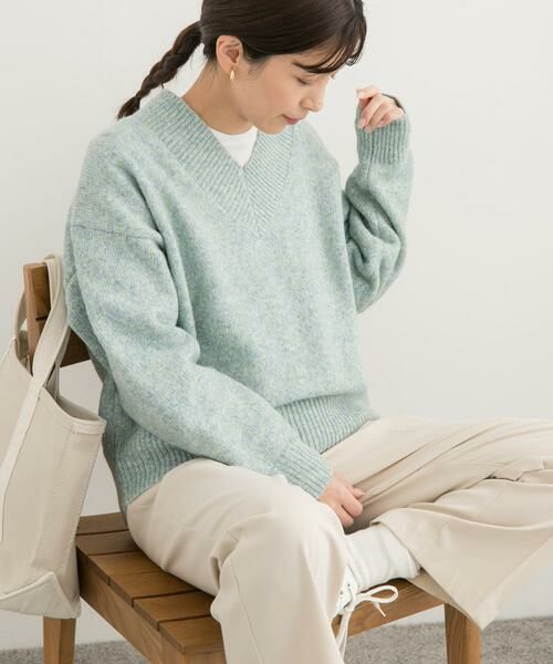 URBAN RESEARCH DOORS / アーバンリサーチ ドアーズ ニット・セーター | メランジVネックニット | 詳細3