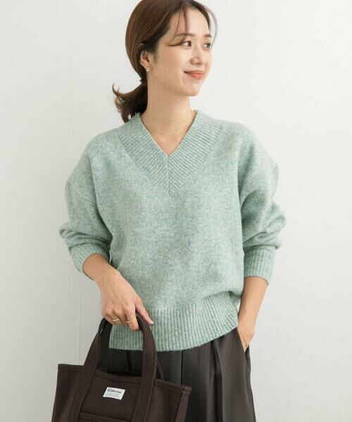 URBAN RESEARCH DOORS / アーバンリサーチ ドアーズ ニット・セーター | メランジVネックニット | 詳細9