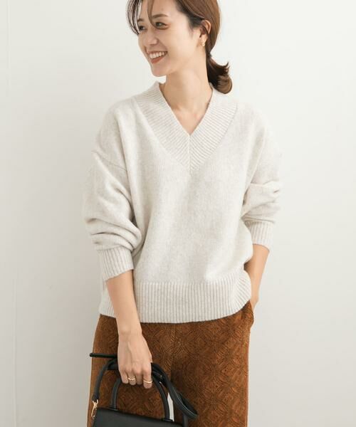 URBAN RESEARCH DOORS / アーバンリサーチ ドアーズ ニット・セーター | メランジVネックニット | 詳細19