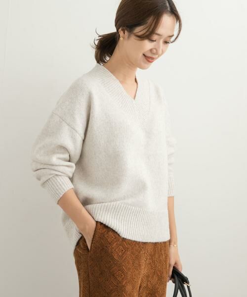 URBAN RESEARCH DOORS / アーバンリサーチ ドアーズ ニット・セーター | メランジVネックニット | 詳細23