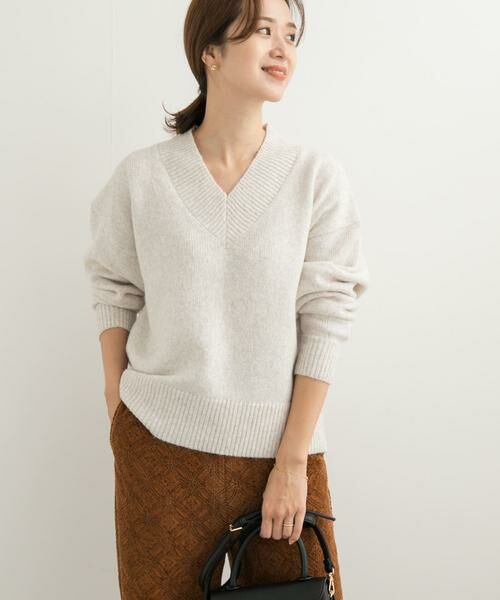 URBAN RESEARCH DOORS / アーバンリサーチ ドアーズ ニット・セーター | メランジVネックニット | 詳細24