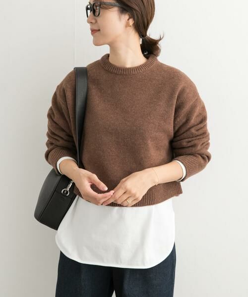 URBAN RESEARCH DOORS / アーバンリサーチ ドアーズ ニット・セーター | ショート丈ウールニット | 詳細2