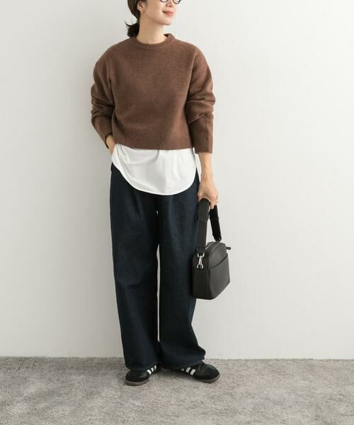 URBAN RESEARCH DOORS / アーバンリサーチ ドアーズ ニット・セーター | ショート丈ウールニット | 詳細7